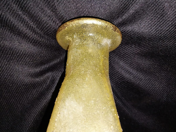 Ancient Antique 1 AD Iridescent Early Roman Glass Pyramid Triangular Form Bottle Flask