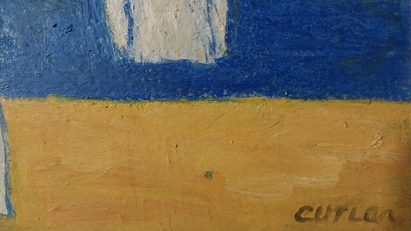 Amy Cutler Original American Magic Realism Figurative Casein Tempera Painting Bathers