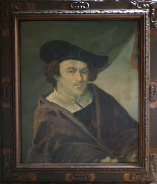 Frans Hals Original Antique 17thC Dutch Golden Age Baroque Realism Oil Painting Portrait of a Gentleman