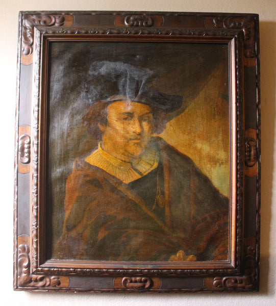 Frans Hals Original Antique 17thC Dutch Golden Age Baroque Realism Oil Painting Portrait of a Gentleman