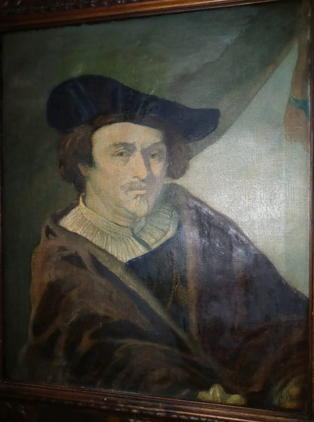 Frans Hals Original Antique 17thC Dutch Golden Age Baroque Realism Oil Painting Portrait of a Gentleman