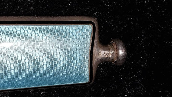 Antique Late 19th Century Blue Russian Imperial Guilloche Enamel Faberge Snuff Scent Bottle