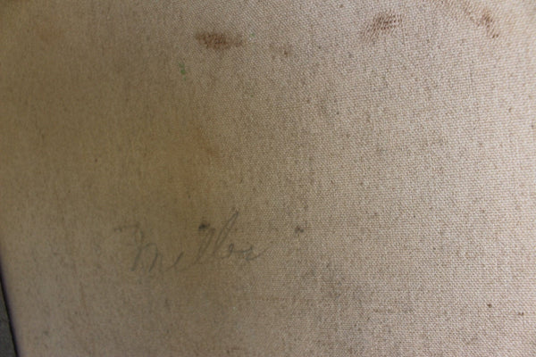 Antique Charles Henry Miller Original Long Island New York Cottage Homestead Landscape American Tonal Impressionist Oil Painting