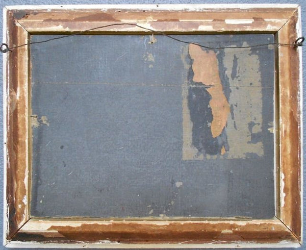 William Constable Adam English Born Original Antique Oil Painting Monterey California Original Oil Garden Path Landscape