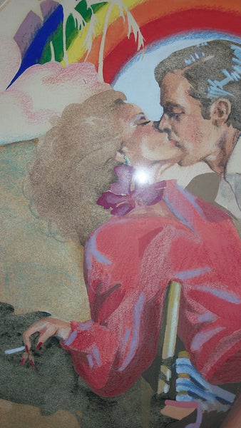 Jon Whitcomb Original Vintage American Illustration Gouache Mixed Media Painting