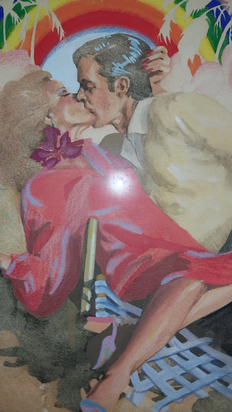 Jon Whitcomb Original Vintage American Illustration Gouache Mixed Media Painting