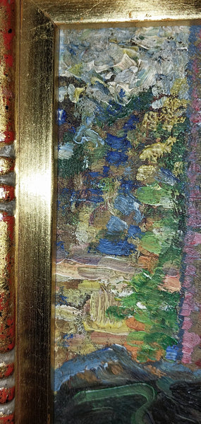 Richard Edward Miller Original Antique American Giverny School Impressionism Pasadena CA Oil Painting Eva Scott Fenyes 1936