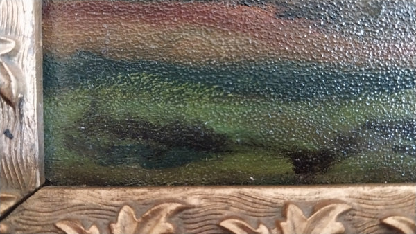 Winslow Homer Original Antique 19th Century American Realism Seascape Marine Oil Painting on Academy Board Maine Shore