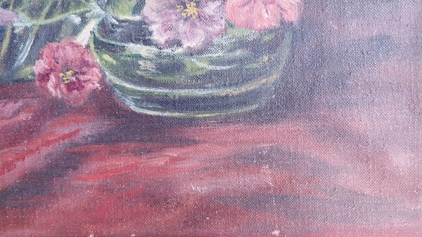 August Biehle Original Vintage Antique Cleveland School Fauve Expressionist Still Life Oil Painting
