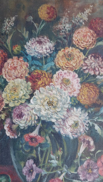 August Biehle Original Vintage Antique Cleveland School Fauve Expressionist Still Life Oil Painting