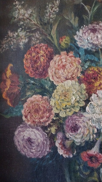 August Biehle Original Vintage Antique Cleveland School Fauve Expressionist Still Life Oil Painting