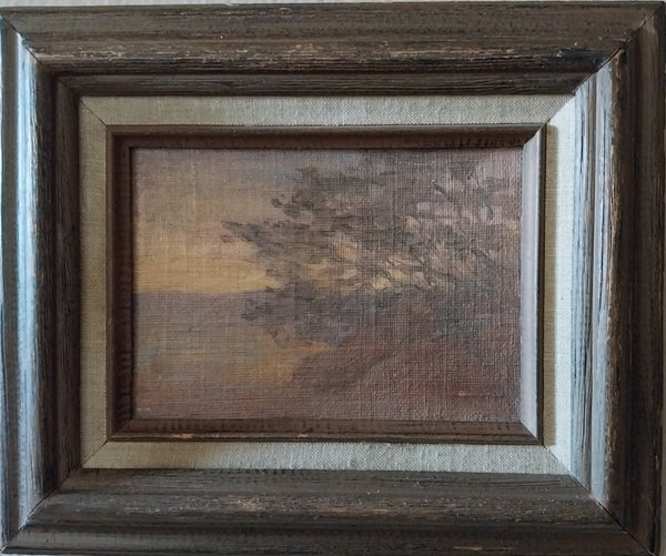 Granville Redmond Original Antique Northern California Tonalist Pointillist Lone Cypress Impressionism Landcape Oil Painting