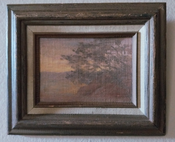 Granville Redmond Original Antique Northern California Tonalist Pointillist Lone Cypress Impressionism Landcape Oil Painting