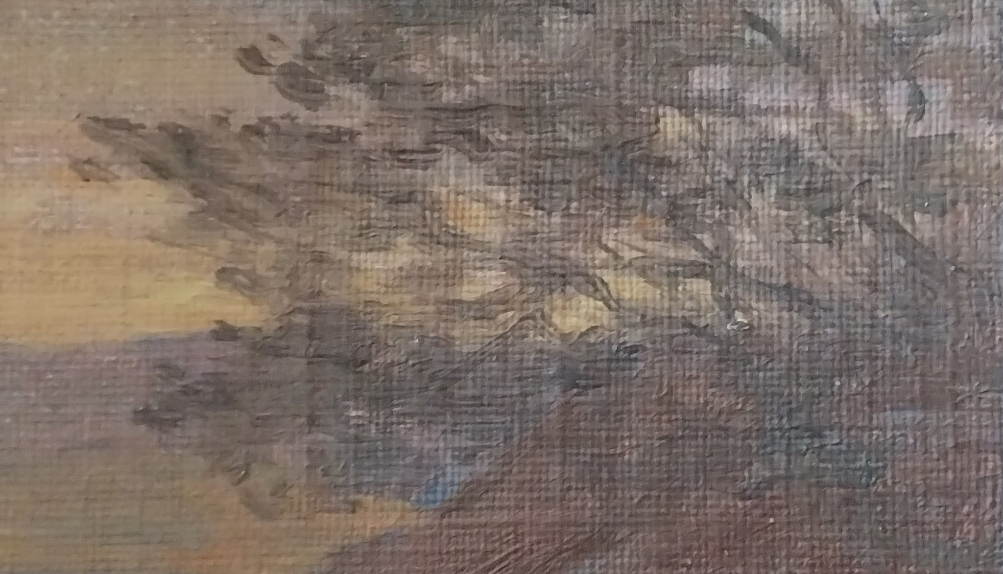 Granville Redmond Original Antique Northern California Tonalist Pointillist Lone Cypress Impressionism Landcape Oil Painting