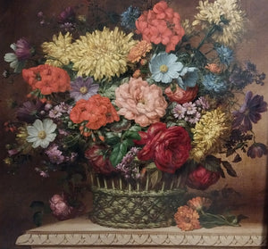 Theodore Clement Steele Original Antique Hoosier Indiana American Impressionist Still Life Oil Painting