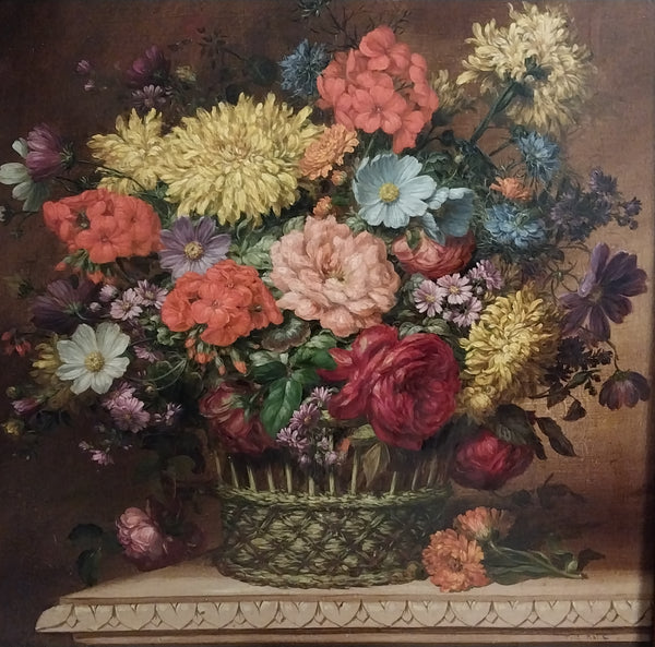 Theodore Clement Steele Original Antique Hoosier Indiana American Impressionist Still Life Oil Painting