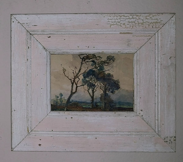 Henry Percy Gray Original Antique Monterey California Cypress Tree American Tonalism Landscape Watercolor Painting
