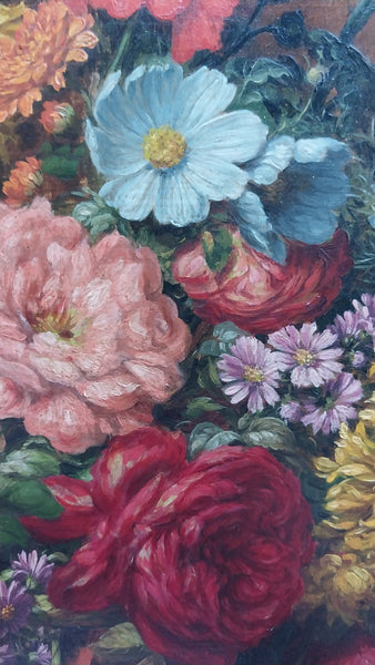 Theodore Clement Steele Original Antique Hoosier Indiana American Impressionist Still Life Oil Painting