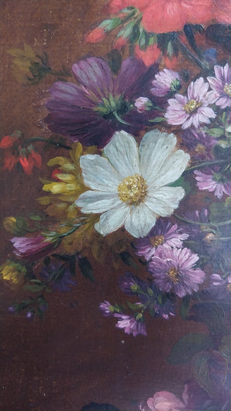 Theodore Clement Steele Original Antique Hoosier Indiana American Impressionist Still Life Oil Painting