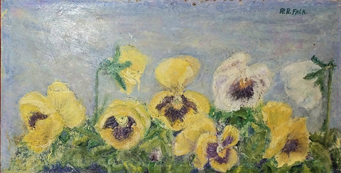 Robert Falk Original 1940s Vintage Russian Avant Garde Jack of Diamonds Floral Still Life Oil Painting