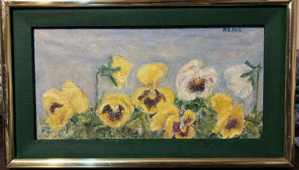 Robert Falk Original 1940s Vintage Russian Avant Garde Jack of Diamonds Floral Still Life Oil Painting