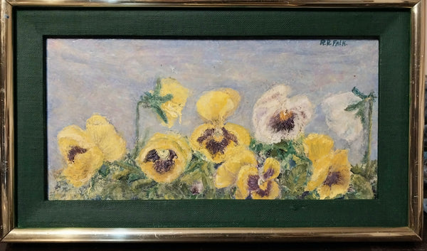 Robert Falk Original 1940s Vintage Russian Avant Garde Jack of Diamonds Floral Still Life Oil Painting