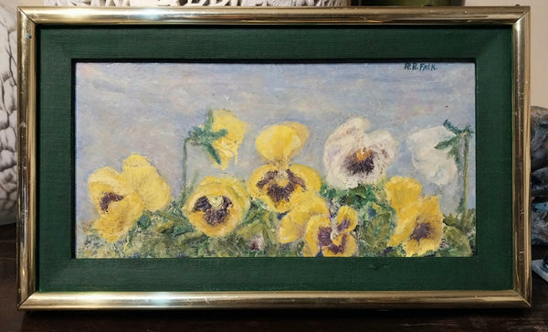 Robert Falk Original 1940s Vintage Russian Avant Garde Jack of Diamonds Floral Still Life Oil Painting