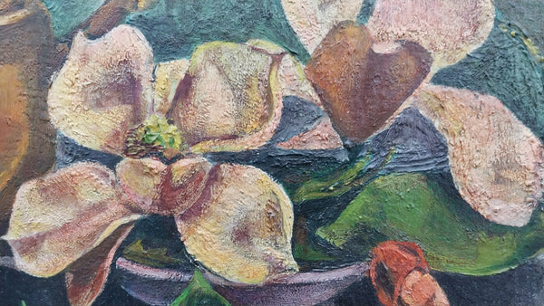 Jackson Pollock Very Early Original Vintage 1929 Avant Garde Still Life Oil Painting Study Samovar Tiare Tahiti Manual Arts High School LA CA