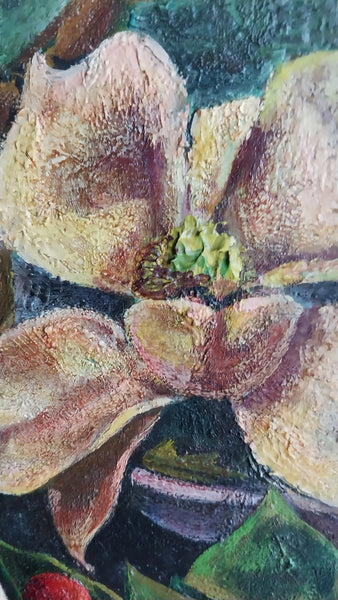 Jackson Pollock Very Early Original Vintage 1929 Avant Garde Still Life Oil Painting Study Samovar Tiare Tahiti Manual Arts High School LA CA