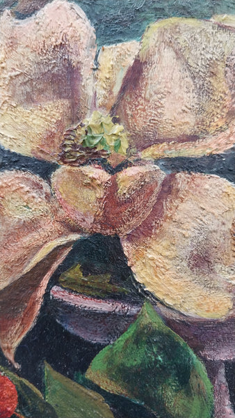 Jackson Pollock Very Early Original Vintage 1929 Avant Garde Still Life Oil Painting Study Samovar Tiare Tahiti Manual Arts High School LA CA