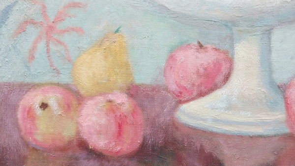 Mabel Alvarez Original Vintage Group of 8 California Progressive Still Life Impressionism Oil Painting