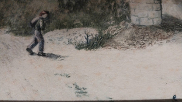 Walter Frederick Roofe Tyndale Original 1900 Antique Rothenburg ob ter Tauber Bavaria Germany Orientalism Watercolor Painting