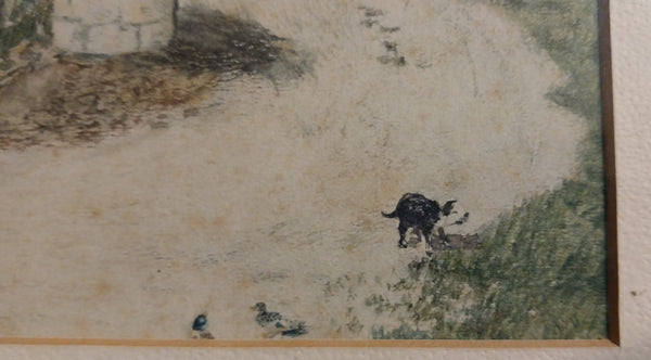 Walter Frederick Roofe Tyndale Original 1900 Antique Rothenburg ob ter Tauber Bavaria Germany Orientalism Watercolor Painting