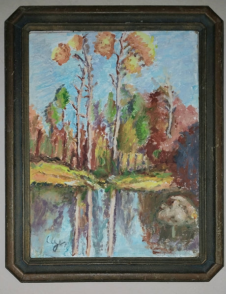 Peter Alexander Ilyen Original Vintage Russian American San Francisco California Landscape Oil Painting