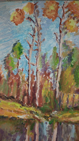 Peter Alexander Ilyen Original Vintage Russian American San Francisco California Landscape Oil Painting