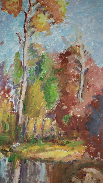 Peter Alexander Ilyen Original Vintage Russian American San Francisco California Landscape Oil Painting
