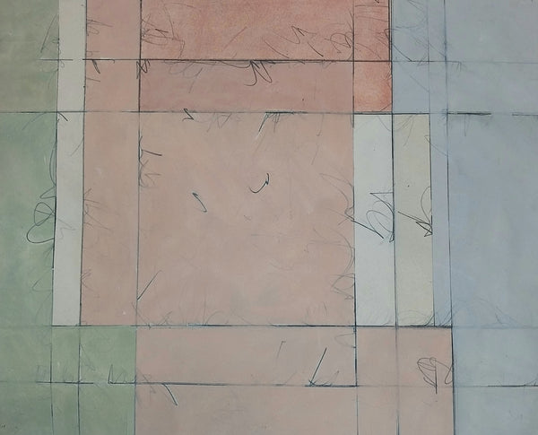 Linda Stein Original Vintage 1977 Contemporary NY Feminist LGBTQIA+ Abstract Acrylic Painting on Paper