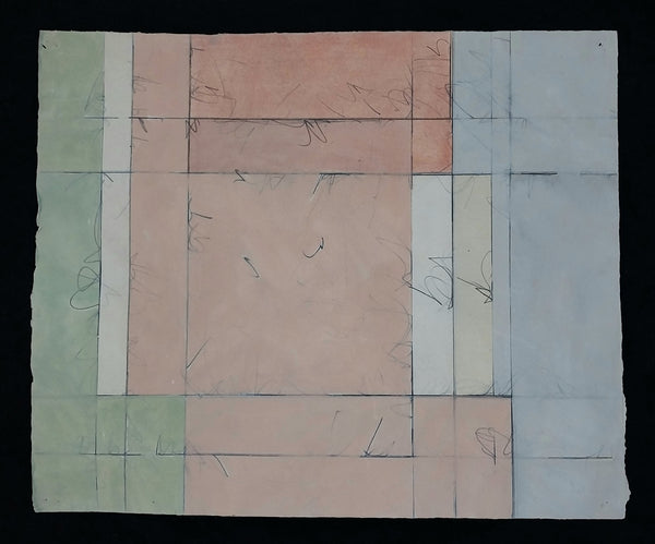 Linda Stein Original Vintage 1977 Contemporary NY Feminist LGBTQIA+ Abstract Acrylic Painting on Paper
