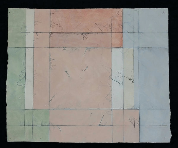 Linda Stein Original Vintage 1977 Contemporary NY Feminist LGBTQIA+ Abstract Acrylic Painting on Paper