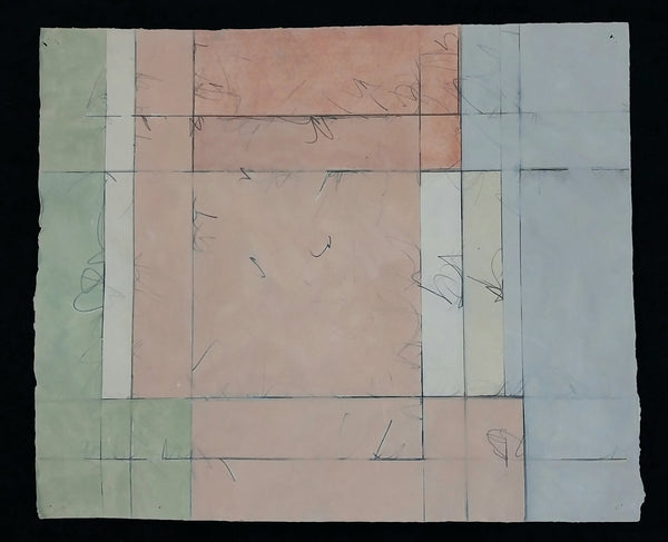 Linda Stein Original Vintage 1977 Contemporary NY Feminist LGBTQIA+ Abstract Acrylic Painting on Paper