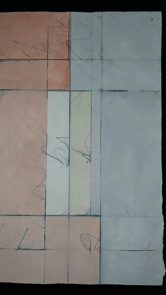 Linda Stein Original Vintage 1977 Contemporary NY Feminist LGBTQIA+ Abstract Acrylic Painting on Paper