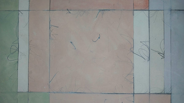 Linda Stein Original Vintage 1977 Contemporary NY Feminist LGBTQIA+ Abstract Acrylic Painting on Paper