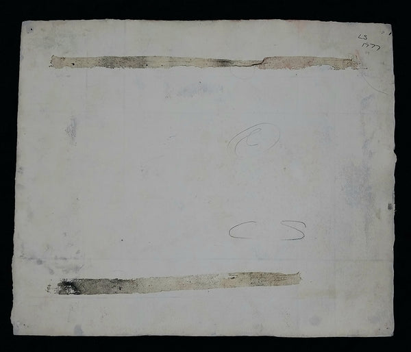 Linda Stein Original Vintage 1977 Contemporary NY Feminist LGBTQIA+ Abstract Acrylic Painting on Paper