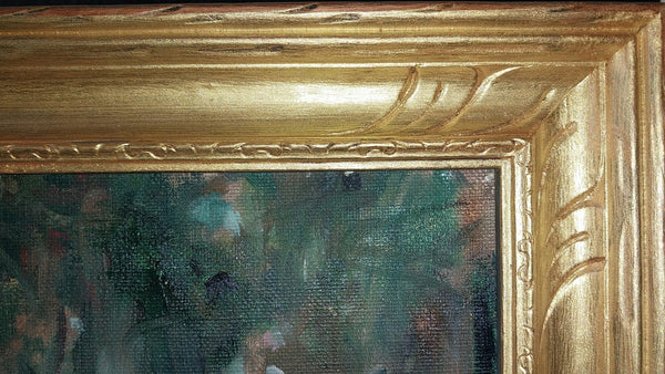 Gilbert Spencer RA Original British Slade School Modernist Post War Cookham Bowling Green Oil Painting