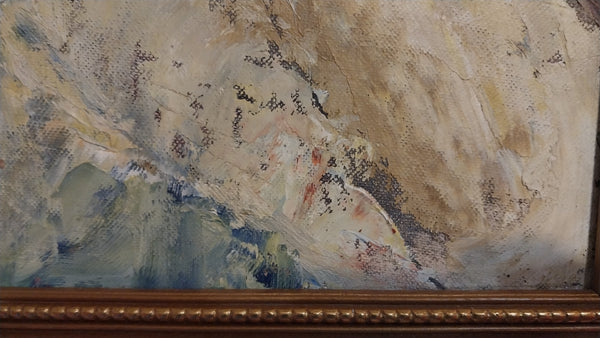 Henrietta Berk Original Mid Century San Francisco Bay Area Figurative Bridge Generation Expressionist Portrait Oil Painting