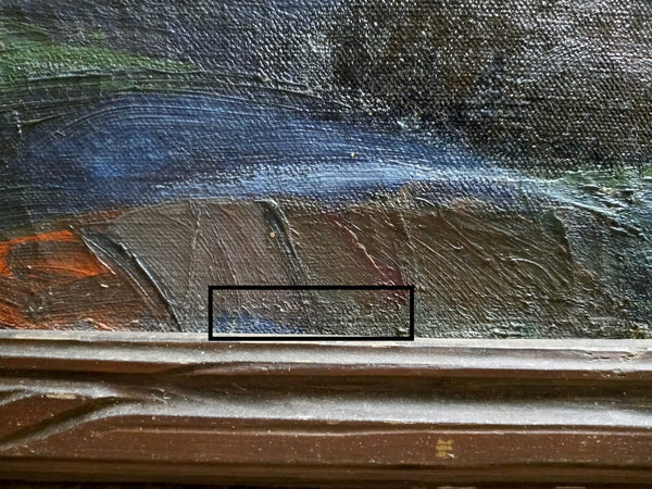 Edgar Payne Original Laguna Beach Surf Waves & Rocks Antique CA Plein Air Impressionist Oil Painting