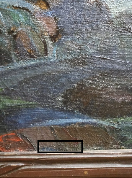 Edgar Payne Original Laguna Beach Surf Waves & Rocks Antique CA Plein Air Impressionist Oil Painting