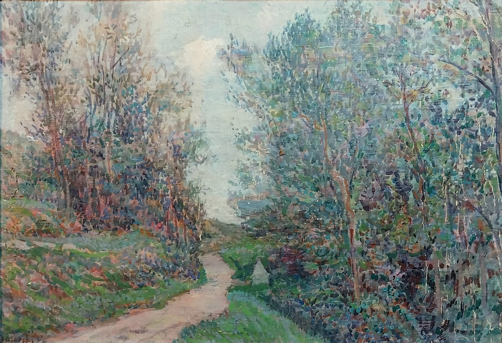 Henri Jean Guillaume Martin Original Vintage Antique French Impressionist Landscape European Oil Painting