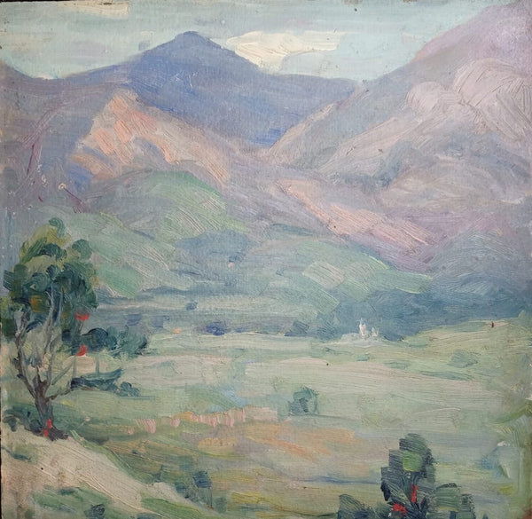 Hanson Puthuff Original Vintage Antique CA Plein Air American Impressionism Arroyo Seco Canyon Mountain Landscape Oil Painting