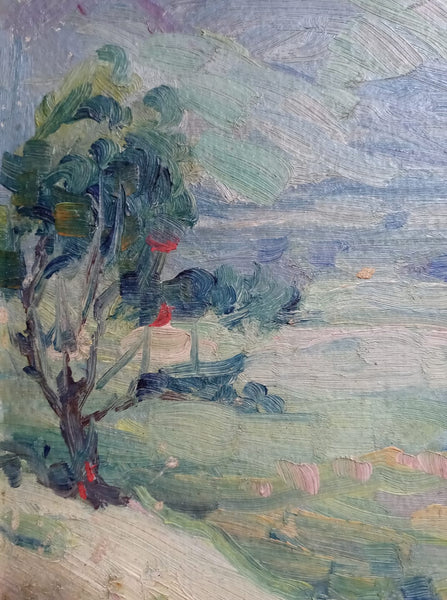 Hanson Puthuff Original Vintage Antique CA Plein Air American Impressionism Arroyo Seco Canyon Mountain Landscape Oil Painting